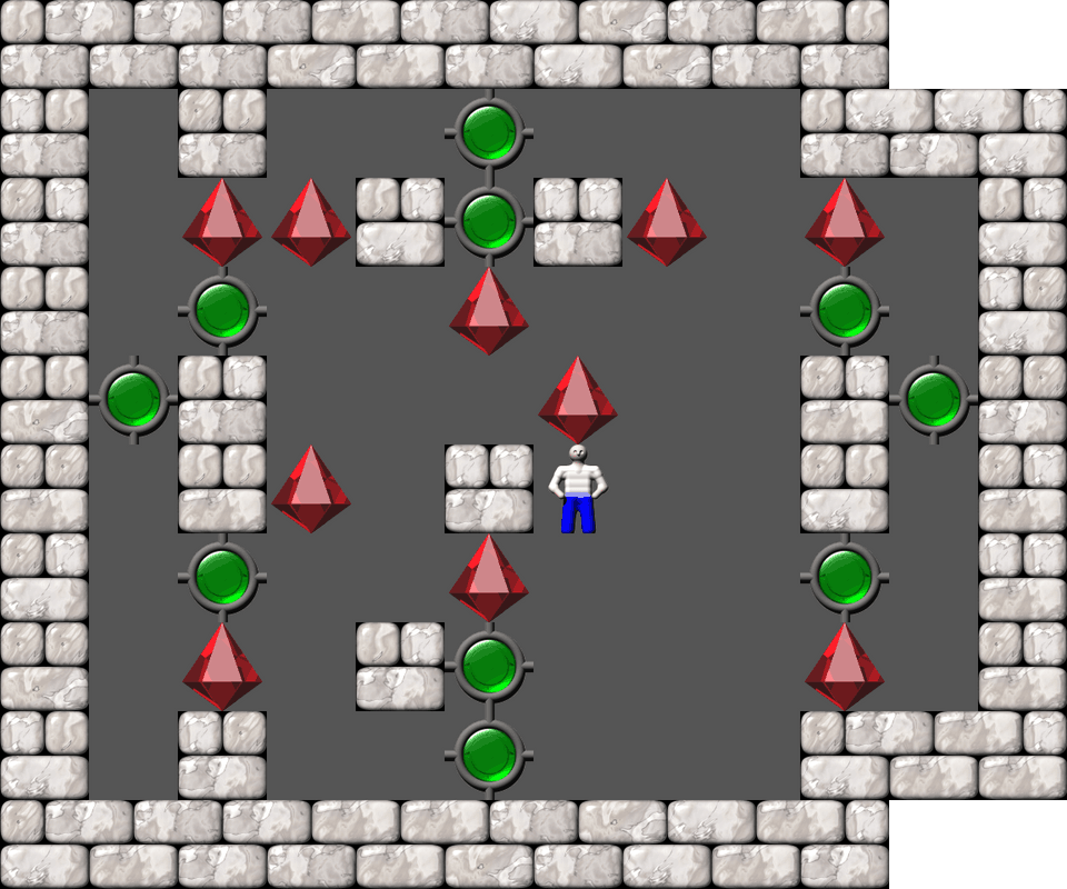 Sokoban Bugs collection level 12